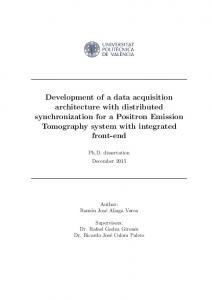 Development of a data acquisition architecture with ...