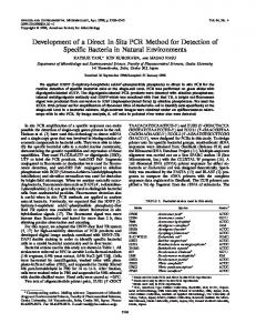 Development of a Direct In Situ PCR Method for Detection of Specific ...