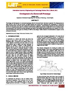 Development of a Hovercraft Prototype