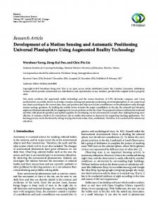 Development of a Motion Sensing and Automatic Positioning