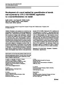 Development of a novel method for quantification of ... - Springer Link