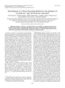 Development of a Novel Screening Method for the Isolation of ...