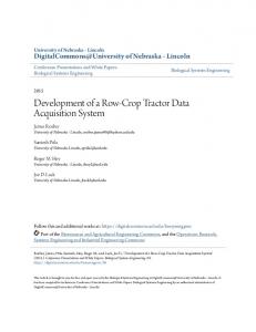 Development of a Row-Crop Tractor Data Acquisition System