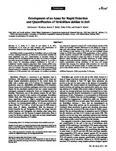 Development of an Assay for Rapid Detection and ... - APS Journals