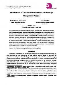 Development of Conceptual Framework for