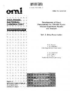 Development of Grout Formulations for 106-AN