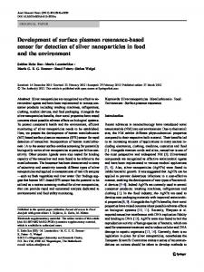 Development of surface plasmon resonance-based sensor for