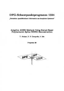 DFG-Schwerpunktprogramm 1324 - DFG-SPP 1324