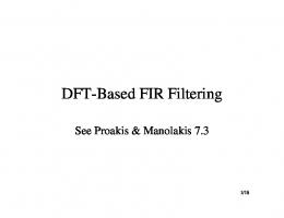 DFT-Based Filtering