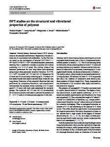 DFT studies on the structural and vibrational properties ... - Springer Link