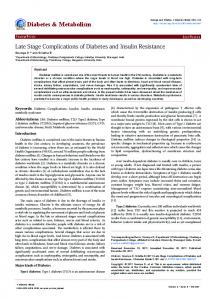 Diabetes & Metabolism - Semantic Scholar