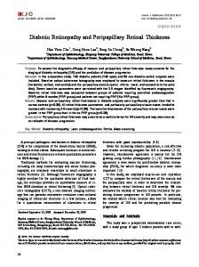 Diabetic Retinopathy and Peripapillary Retinal ... - KoreaMed Synapse