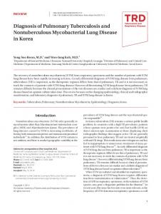 Diagnosis of Pulmonary Tuberculosis and ... - Semantic Scholar