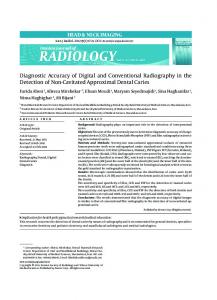 Diagnostic Accuracy of Digital and Conventional ... - BioMedSearch