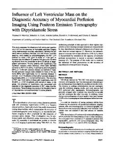 Diagnostic Accuracy of Myocardial Perfusion Imaging Using Positron ...