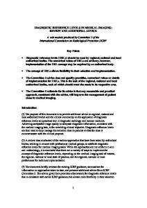 Diagnostic reference levels - ICRP