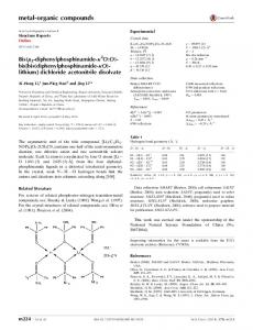 dichloride acetonitrile disolvate