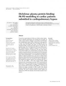 Diclofenac plasma protein binding