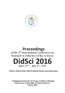 DidSci 2016 - FPV UMB