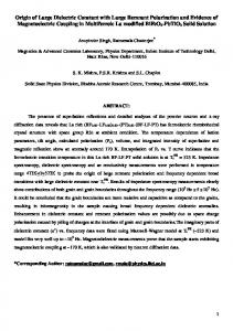 Dielectric Properties