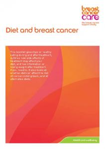 Diet and breast cancer