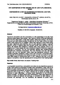 diet composition of fish assemblage of lake tupe, amazonas ... - Dialnet