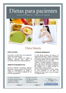 Dieta blanda - Hospital de Sagunto