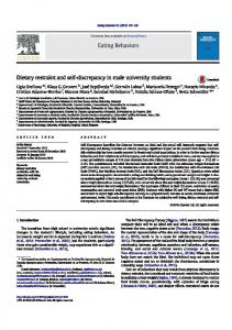 Dietary restraint and self-discrepancy in male