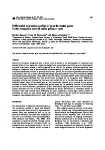 Differential expression profiles of growth-related genes ... - Springer Link