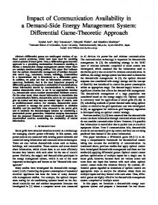 Differential Game-Theoretic Approach