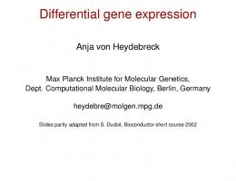 Differential gene expression