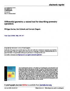 Differential geometry - Infoscience - EPFL