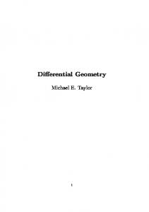 Differential Geometry