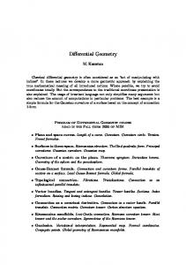 Differential Geometry