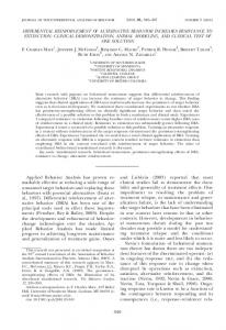 differential reinforcement of alternative behavior increases ... - Eric