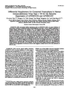 Differential Requirement for Conserved ... - Journal of Virology