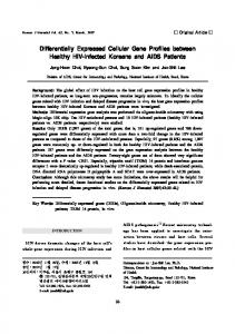 Differentially Expressed Cellular Gene Profiles ... - KoreaMed Synapse