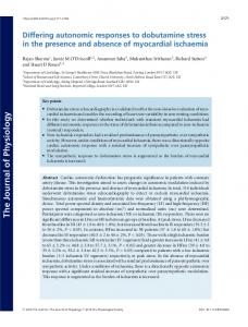 Differing autonomic responses to dobutamine stress in the presence ...