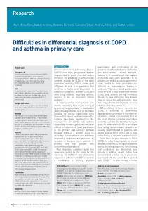 Difficulties in differential diagnosis of COPD and ... - Semantic Scholar