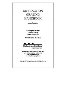 diffraction grating handbook