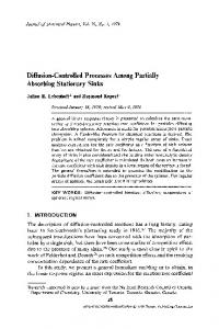 Diffusion-controlled processes among partially ... - Springer Link