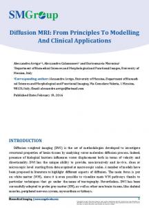 Diffusion MRI - SM Journals