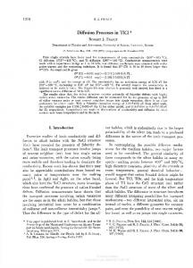 Diffusion Processes in TlCl