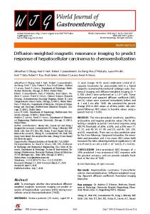 Diffusion-weighted magnetic resonance imaging to predict response ...