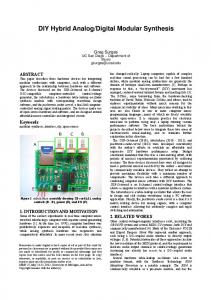 Digital Modular Synthesis