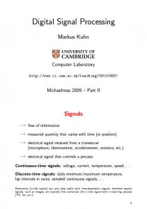 Digital Signal Processing