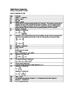 Digital Systems Engineering