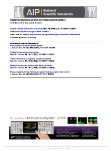 Digital temperature control and measurement system