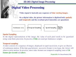 Digital Video Processing - faraday