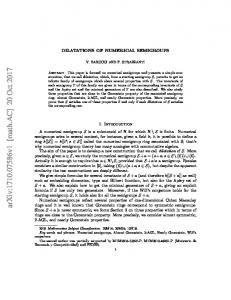 Dilatations of numerical semigroups